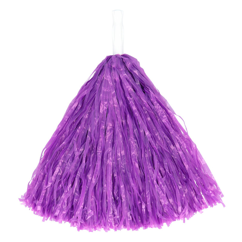 Fialový pompom s rukoväťou